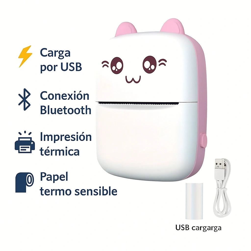 Mini Impresora Portátil “PocketPrint” Imprime sin Tinta