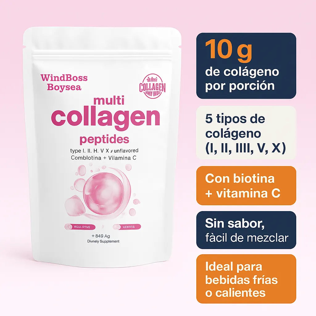 Multi Colágeno 5 en 1 - Bienestar que se mezcla con tu día a día.