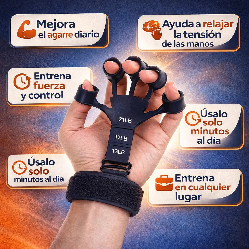 X2 UNIDADES de EJERCITADOR para Dedos y Manos y Brazos - Fortalecete estés donde estés.