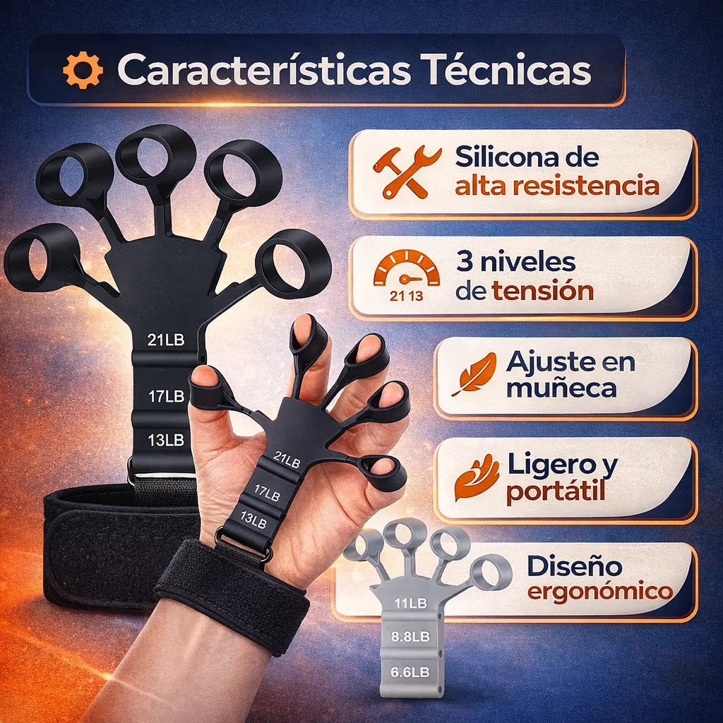 X2 UNIDADES de EJERCITADOR para Dedos y Manos y Brazos - Fortalecete estés donde estés.