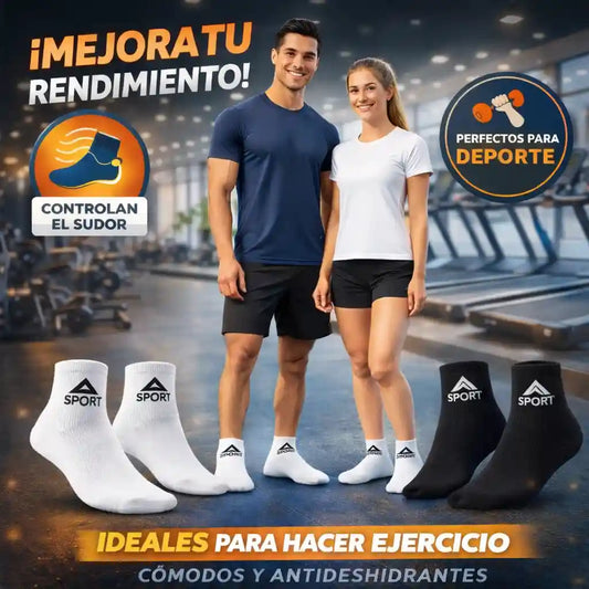 Pack de 20 Pares de Calcetines Unitalla - Comodidad y frescura en cada paso - Blanco y Negro