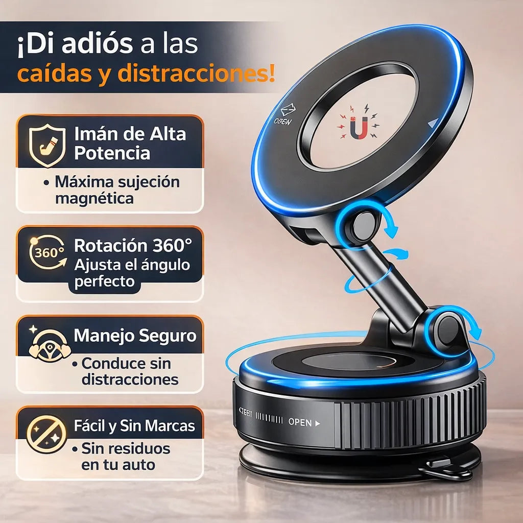 Soporte Magnético 360° para Celular.