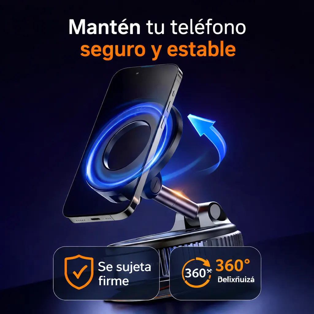 Soporte Magnético 360° para Celular.