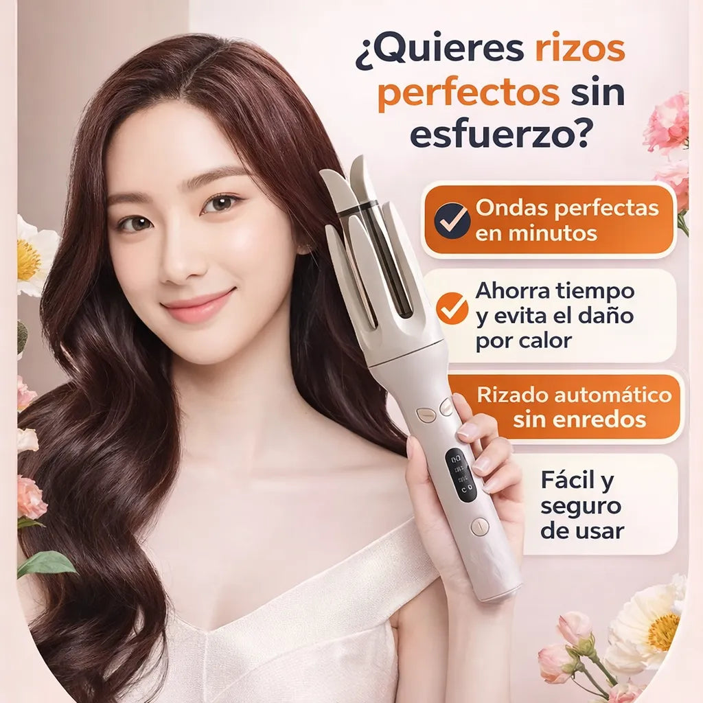 Rizadora automática en minutos - Peinados listos.