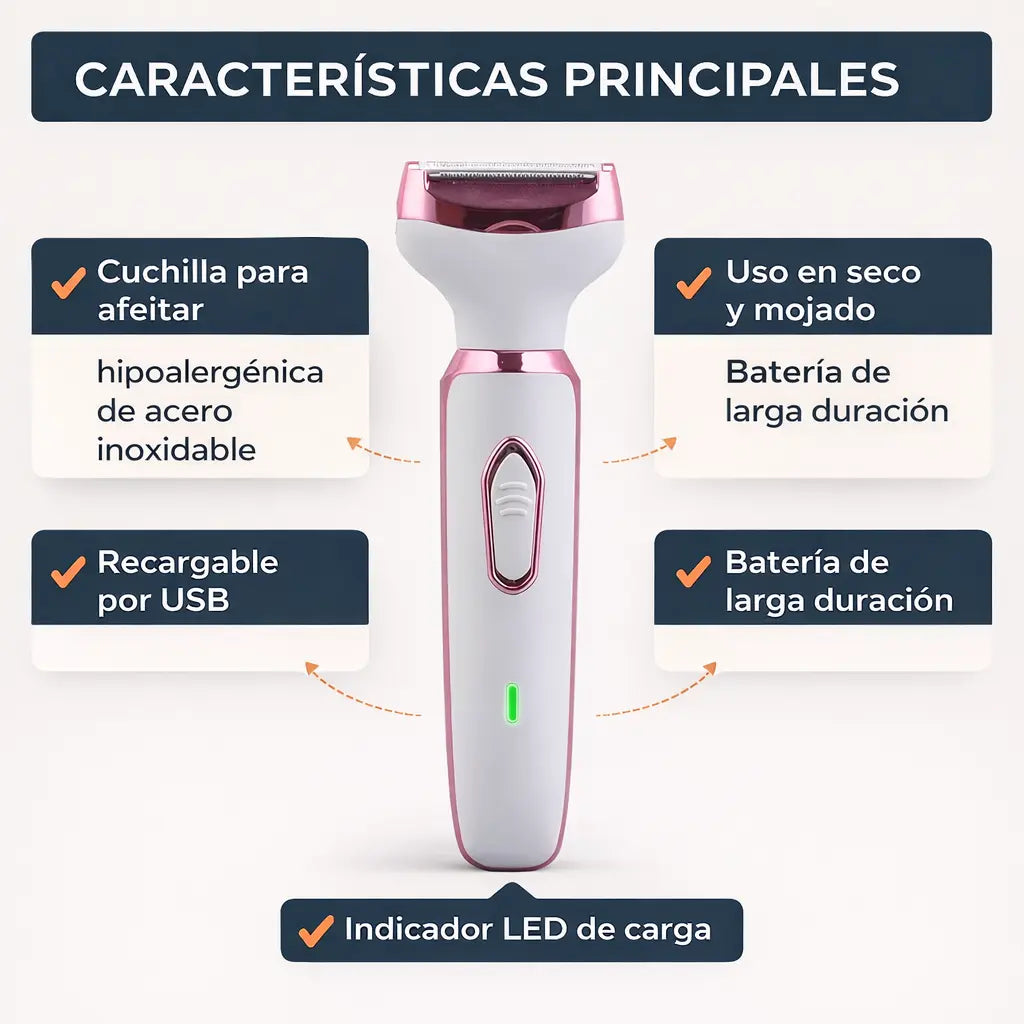 Afeitadora 5 en 1 Para Mujer – Ideal para uso diario