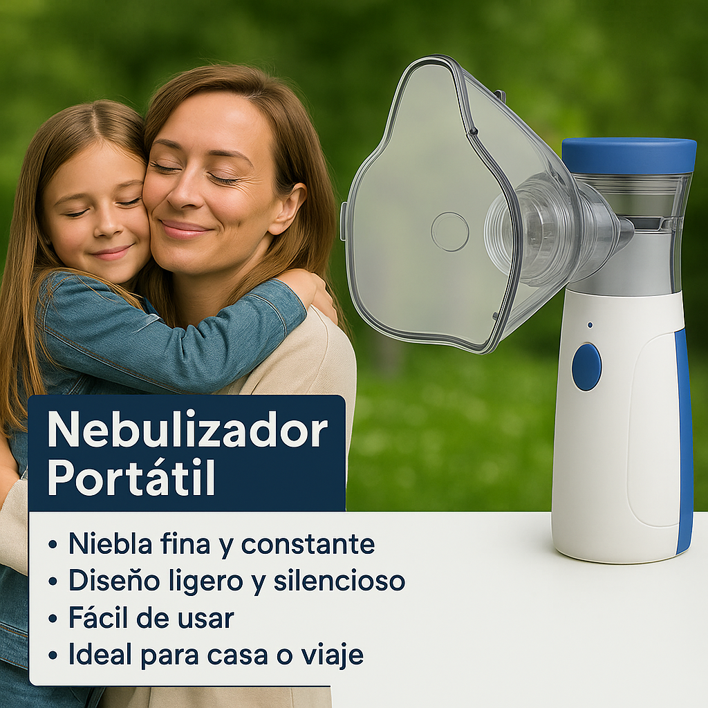 Nebulizador Portátil Compacto™ – Uso Cómodo Donde Estés.