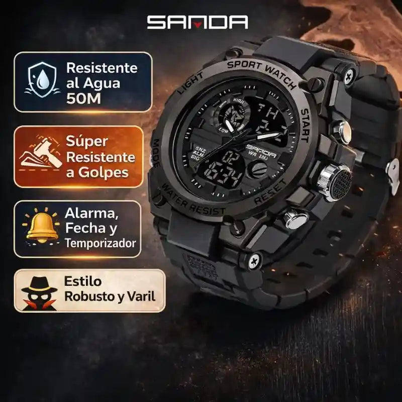 Reloj Deportivo Resistente para Uso Diario.