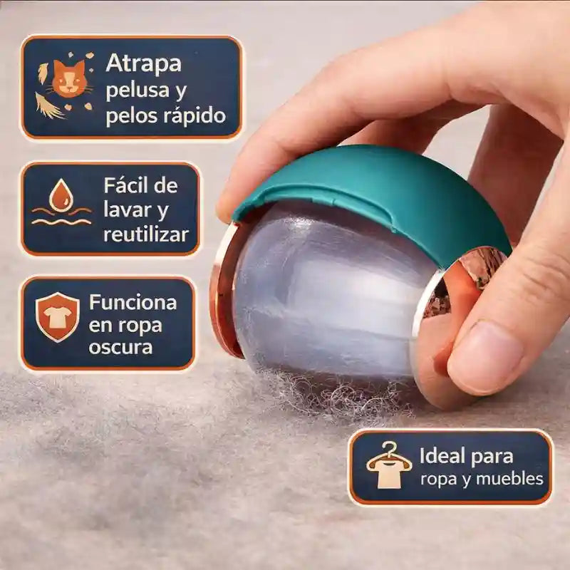 Rodillo Reutilizable Atrapa Pelusa