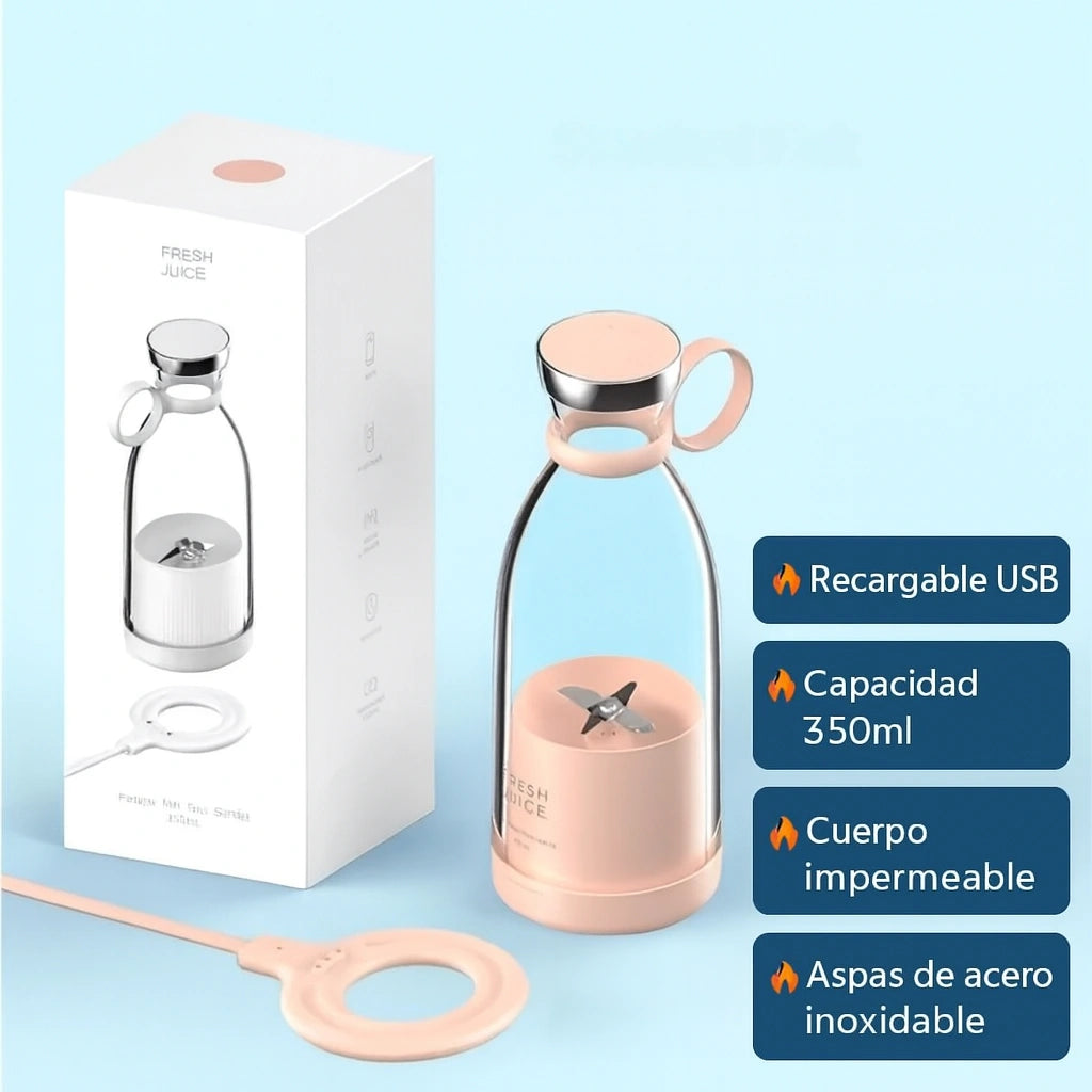 Licuadora Mini Portátil USB 350 ml – Batidos frescos donde quieras.