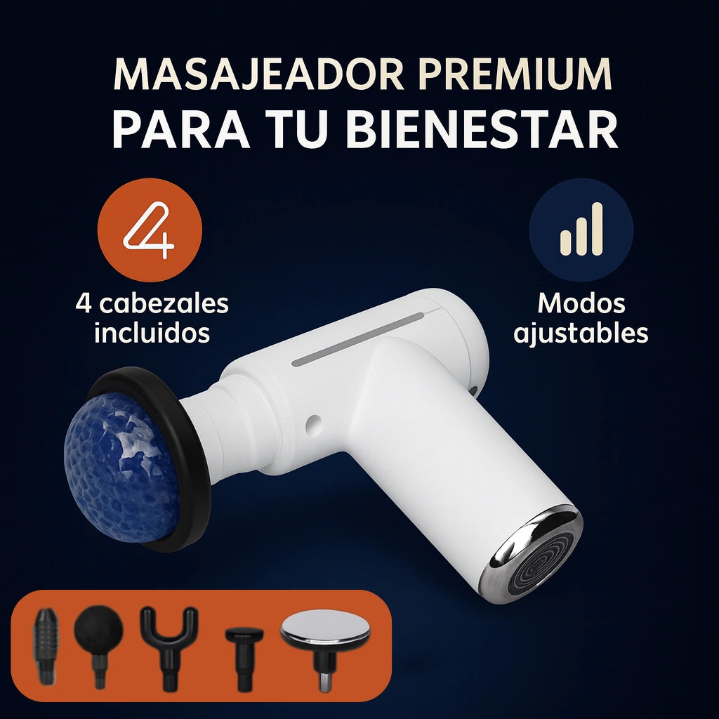 Pistola Masajeadora portátil para tu rutina diaria.