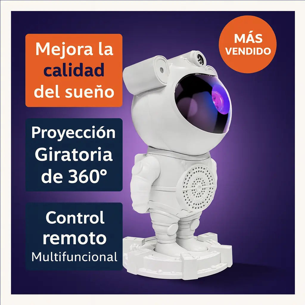 Proyector Astronauta Star Pro + Bocina LED: transforma cualquier espacio en un universo mágico