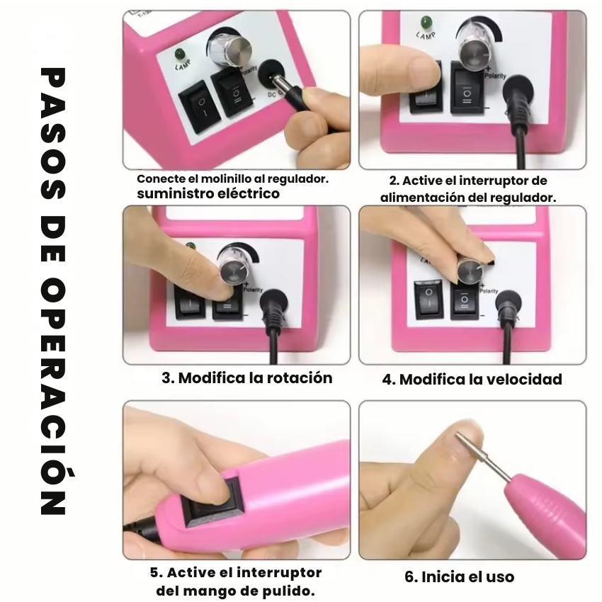 Pulidor de uñas Eléctrico – Acabado Profesional en Casa.