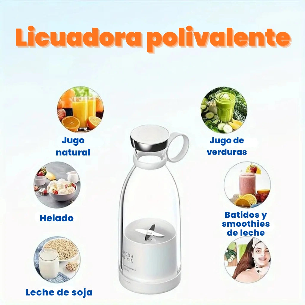 Licuadora Mini Portátil USB 350 ml – Batidos frescos donde quieras.