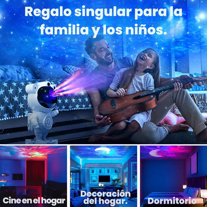 Proyector Astronauta Star Pro + Bocina LED: transforma cualquier espacio en un universo mágico