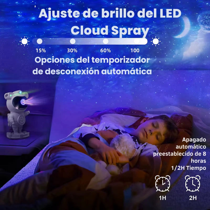 Proyector Astronauta Star Pro + Bocina LED: transforma cualquier espacio en un universo mágico
