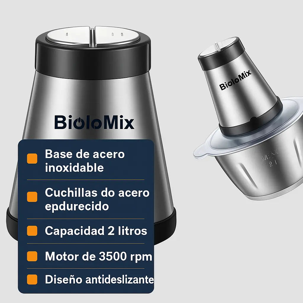 Picadora Eléctrica Multifuncional de 2 Litros: Cocina Rápido y Sin Esfuerzo.