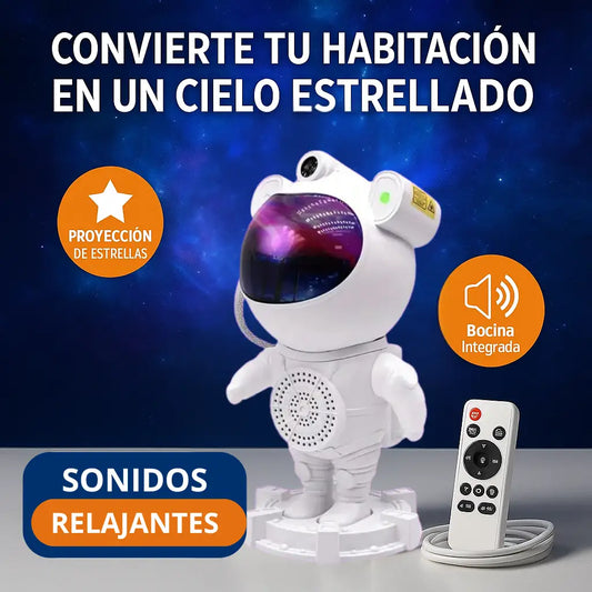 Proyector Astronauta Star Pro + Bocina LED: transforma cualquier espacio en un universo mágico