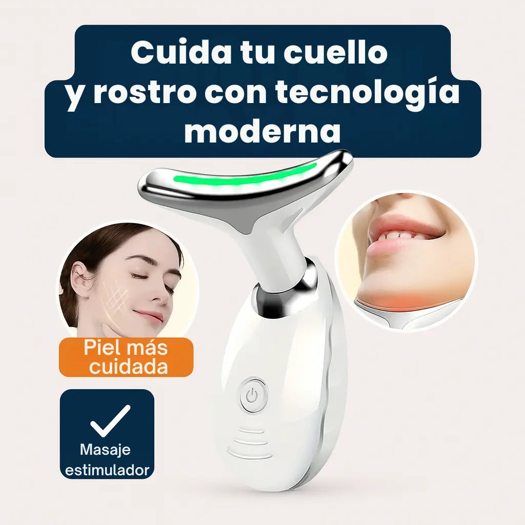 Masajeador Facial Para un aspecto más fresco y radiante en cuello y rostro
