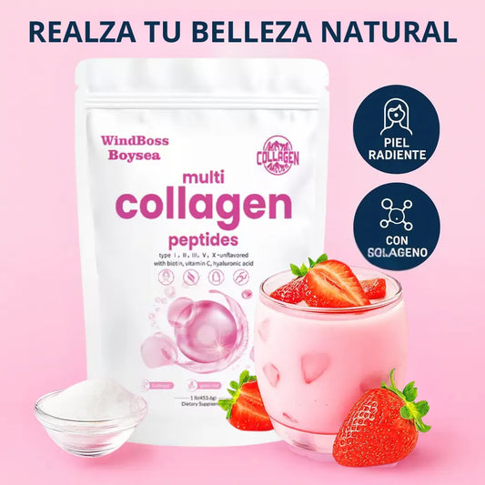 Multi Colágeno 5 en 1 - Bienestar que se mezcla con tu día a día.