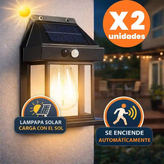 X2 Lamparas Solares para Exteriores Inteligentes de Alta Iluminación.