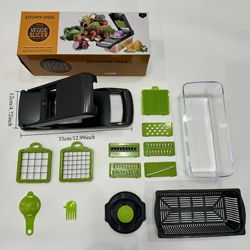 Cortador Multifuncional 16 en 1 para verduras & más. Transforma tu cocina en minutos