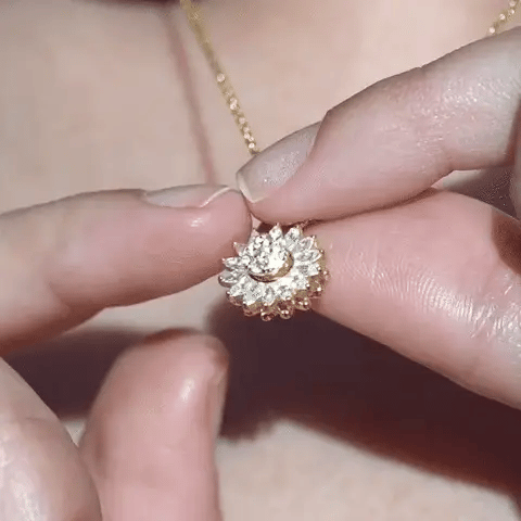 Set Girasol Aureo · Edición Especial  Collar + Anillo + Caja de Regalo