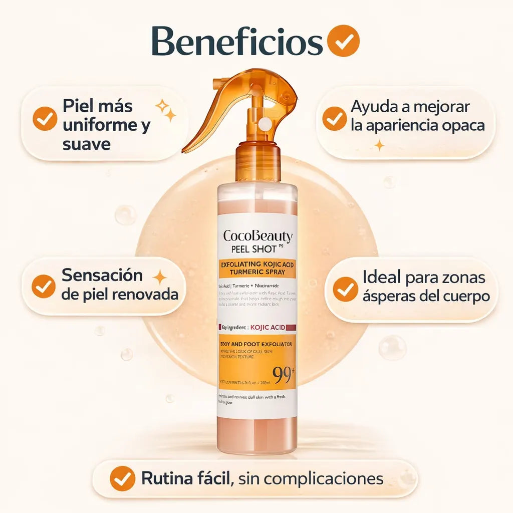 Spray Exfoliante Corporal de Uso Diario.